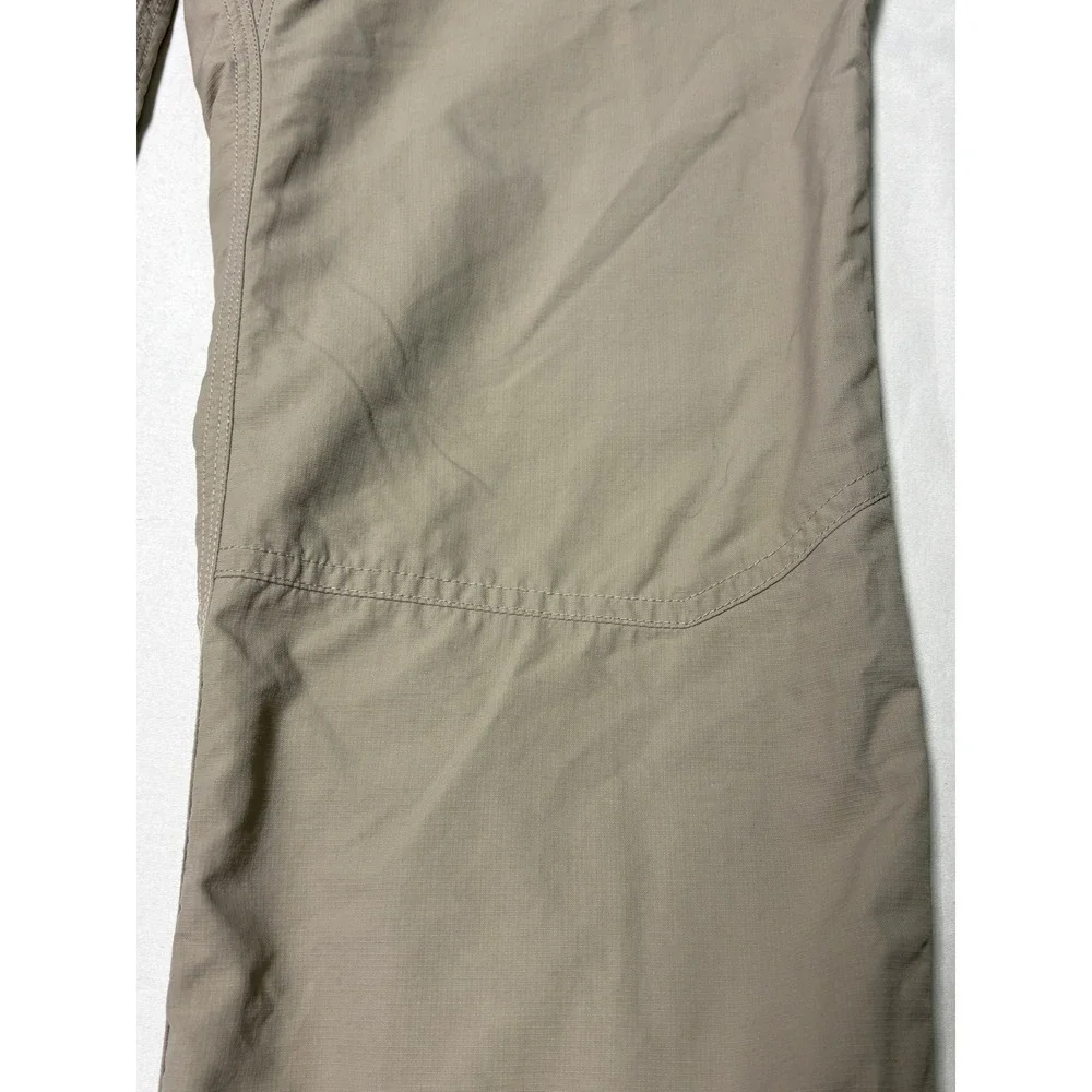 The North Face Mens Tan Khaki Nylon Ripstop Hiking Pants Size 30X31 T338 CZ17‎